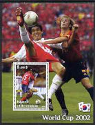 Island of Freedom 2002 Football World Cup #11 perf s/sheet unmounted mint
