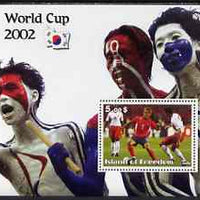Island of Freedom 2002 Football World Cup #12 perf s/sheet unmounted mint