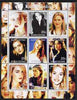 Kyrgyzstan 2000 Kate Winslet (ex Titanic) perf sheetlet containing 9 values unmounted mint