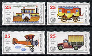 Bulgaria 1988 Bulgaria 89 Stamp Exhibition (Mail Transport) set of 4 unmounted mint, SG 3579-82 (Mi 3724-27)*