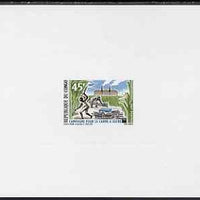 Congo 1967 Sugar Production 45f deluxe sheet in issued colours on sunked card, as SG 122