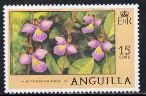 Anguilla 1977-78 Ground Orchid 15c (from def set) unmounted mint, SG 281
