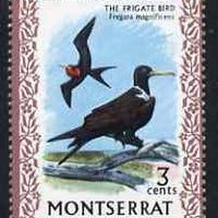 Montserrat 1970-74 Frigate Bird 3c on chalky paper unmounted mint, SG 244