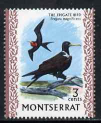 Montserrat 1970-74 Frigate Bird 3c on chalky paper unmounted mint, SG 244
