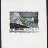 Sharjah 1968 American Artists imperf sheetlet containing 30 Dh value (Winslow Homer) unmounted mint as Mi 449