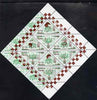 Touva 1998 33rd Chess Olympiad overprint #7 on 1994 Wrestlers (2.00 on 300r green) triangular perf sheet of 8 unmounted mint
