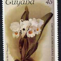 Guyana 1985-89 Orchids Series 2 plate 17 (Sanders' Reichenbachia) 45c unmounted mint, SG 1872