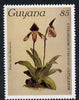 Guyana 1985-89 Orchids Series 2 plate 45 (Sanders' Reichenbachia) 85c unmounted mint, SG 1876