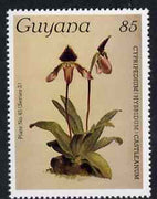 Guyana 1985-89 Orchids Series 2 plate 45 (Sanders' Reichenbachia) 85c unmounted mint, SG 1876