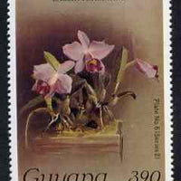 Guyana 1985-89 Orchids Series 2 plate 06 (Sanders' Reichenbachia) 390c unmounted mint, SG 1881
