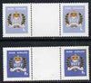 Staffa 1977 Silver Jubilee set of 2 (1p & 1.5p) each in unmounted mint gutter pairs
