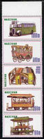 Naxcivan Republic 1999 Buses perf strip of 5 values complete unmounted mint