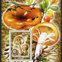 Congo 2002 Fungi #2 perf m/sheet with Rotary Logo unmounted mint