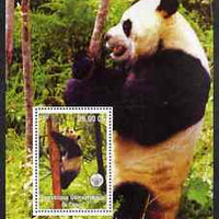 Congo 2002 Pandas #1 perf m/sheet with Scout Logo unmounted mint