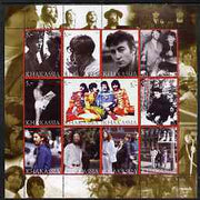 Chakasia 2003 The Beatles perf sheetlet containing 12 values unmounted mint