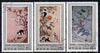 North Korea 1978 Paintings by Li Am perf set of 3 cto used SG N1789-91