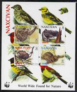 Naxcivan Republic 1998 WWF imperf sheetlet containing set of 4 values unmounted mint