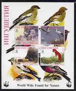 Ingushetia Republic 1998 WWF imperf sheetlet containing set of 4 values unmounted mint