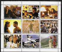 Dagestan Republic 2001 Movie Scenes (Traffic, Gladiator & Crouching Tiger) perf sheetlet containing 9 values unmounted mint