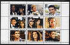 Dagestan Republic 1999 Movie Stars perf sheetlet containing 9 values unmounted mint