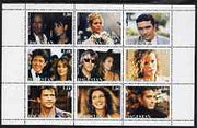 Dagestan Republic 1999 Movie Stars perf sheetlet containing 9 values unmounted mint