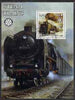 Eritrea 2002 Steam Locos #02 perf m/sheet with Rotary Logo fine cto used