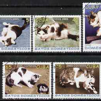 Cuba 2005 Domestic Cats perf set of 5 fine cto used