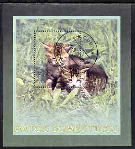 Cuba 2005 Domestic Cats perf m/sheet fine cto used