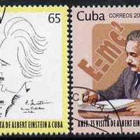 Cuba 2005 Albert Einstein perf set of 2 fine cto used