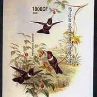 Congo 2005 Humming Birds by John Gould imperf m/sheet unmounted mint
