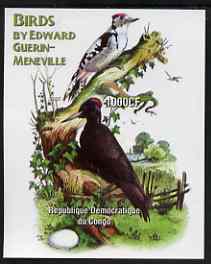 Congo 2005 Birds by Guerin-Meneville (Woodpeckers) imperf m/sheet unmounted mint