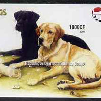 Congo 2005 Dogs (Retrievers) imperf m/sheet unmounted mint