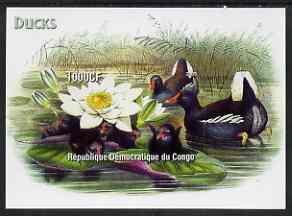 Congo 2005 Ducks with Water Lily imperf m/sheet unmounted mint
