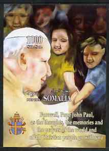 Somalia 2005 Farewell to Pope John Paul II imperf m/sheet unmounted mint