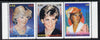 Bangladesh 1998 Princess Diana Commemoration unmounted mint strip of 3