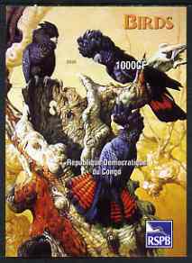 Congo 2005 Birds (Cockatoos) imperf m/sheet (with RSPB logo) unmounted mint