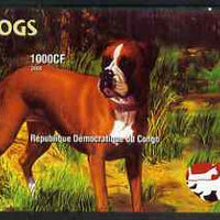 Congo 2005 Dogs imperf m/sheet unmounted mint
