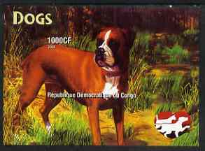 Congo 2005 Dogs imperf m/sheet unmounted mint