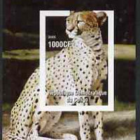 Congo 2005 Wild Fauna (Cheetah) imperf m/sheet unmounted mint