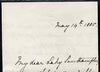 Great Britain 1885 Handwritten letter from PRINCESS BEATRICE on Buckingham Palace note-paper to Lady Southampton thanking her for a wedding gift - the Princess married Prince Henry of Battenberg later that year.,(Lady Ismay Southa……Details Below