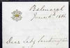 Great Britain 1886 Handwritten letter from PRINCESS BEATRICE on monogrammed note-paper sent from Balmoral with matching envelope with flap missing.,Letter sent on behalf of the Queen requests Lady Southampton to find out about a n……Details Below