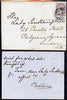 Great Britain 1886 Handwritten note from PRINCESS BEATRICE on monogrammed card sent from Balmoral with matching envelope to Lady Southampton.,The note states that she (the Queen) does not think that the nursery maid was suitable.,……Details Below