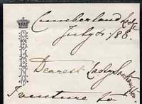 Great Britain 1886 two page letter on notepaper with a Crowned HELENA motif with original envelope to Lady Southampton both written in the hand of Princess Helena, Queen Victoria's fifth child.,(Lady Ismay Southampton was Lady-in-……Details Below