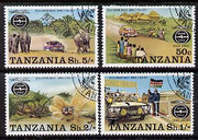 Tanzania 1977 Safari Rally complete set of 4 fine cds used, SG 202-5*