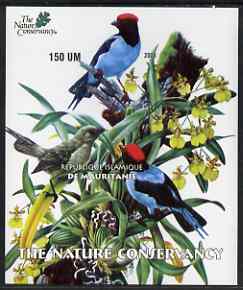 Mauritania 2003 The Nature Conservancy imperf m/sheet (Birds by John Audubon) unmounted mint