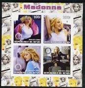 Benin 2003 Madonna #2 imperf sheetlet containing set of 4 values each with Rotary International Logo unmounted mint