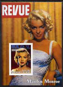 Benin 2003 Marilyn Monroe #3 imperf m/sheet (Cover of Revue) unmounted mint