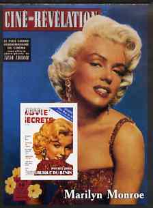 Benin 2003 Marilyn Monroe #4 imperf m/sheet (Cover of Revelation) unmounted mint