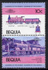 St Vincent - Bequia 1984 Locomotives #1 (Leaders of the World) 10c (Gladstone Class) unmounted mint se-tenant pair with yellow omitted