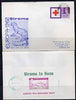 Stroma 1963 Europa imperf m/sheet (2s6d fish) on cover to London correctly cancelled in Stroma and carried to Huna, with Great Britain Red Cross 3d stamp cancelled Huna for normal UK delivery. Note: I have several of these covers ……Details Below